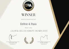 Global recognition award for Drive 4 pass Driving School Bolton